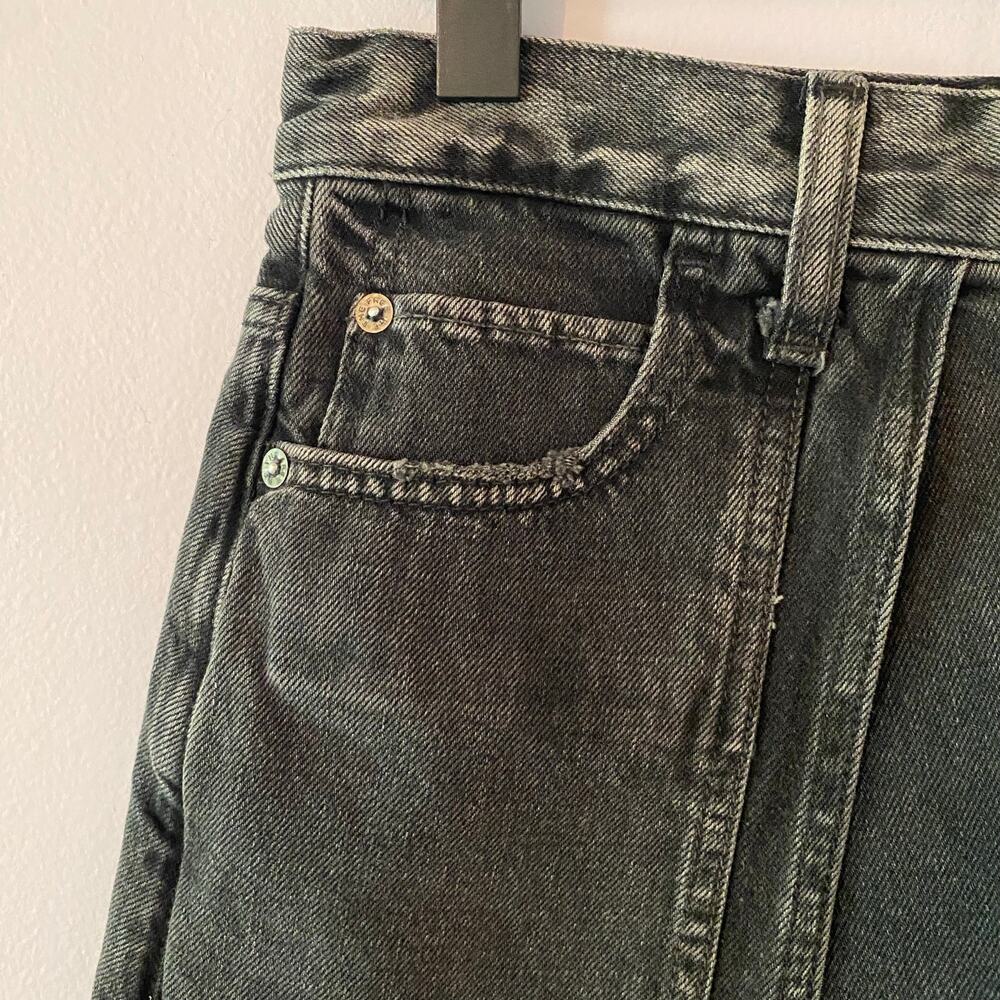 NWT We The Free Gray Wash Bare With Me Denim Mini Skirt Moxie Women's size 25 - Picture 4 of 12